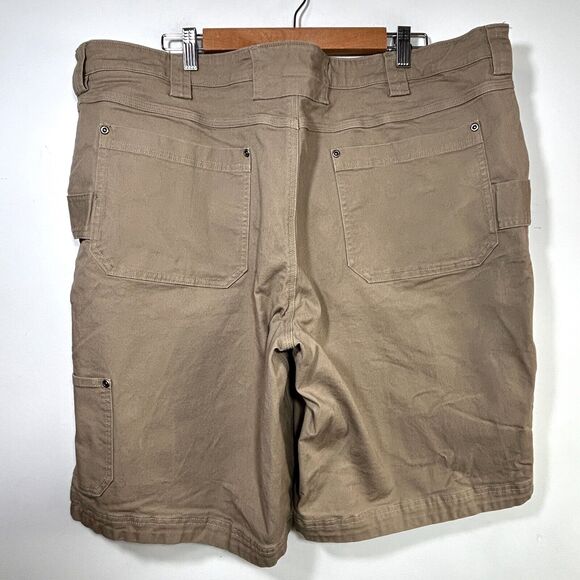 Duluth Trading Mens 44 Khaki Shorts Flex Firehose Stretch Size 44 x 10โ - Picture 3 of 7